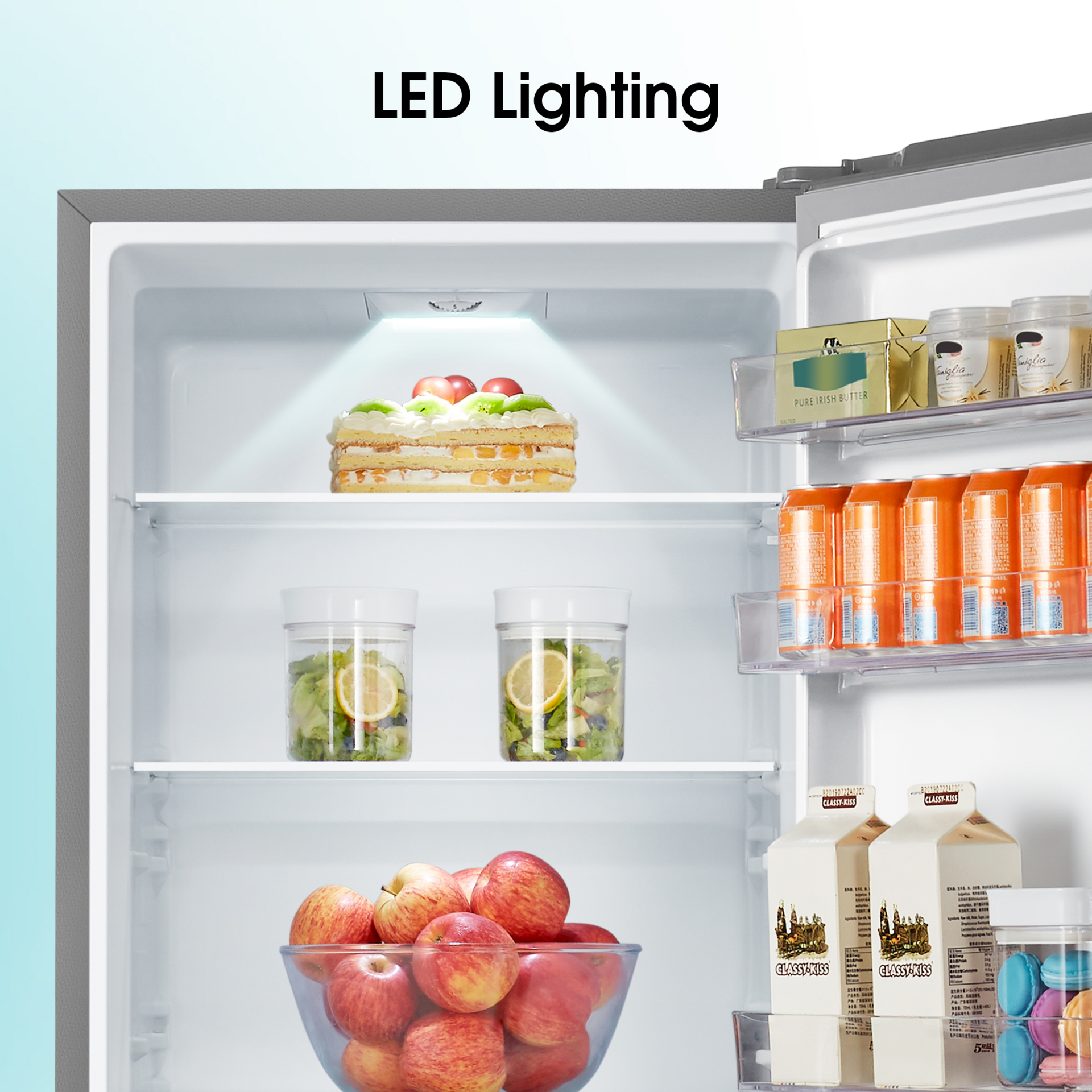 Hisense 264L Bottom Freezer Fridge Inox H370BIT