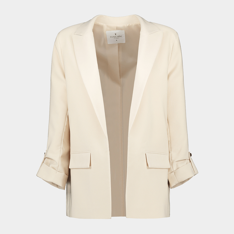 Tab Sleeve Single Breast Blazer