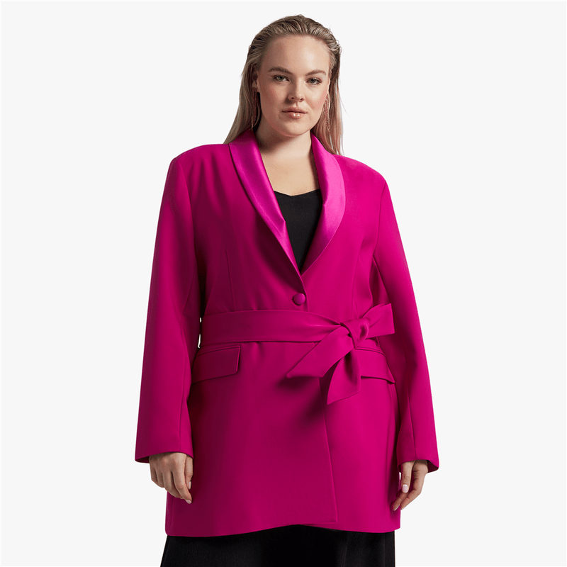 Belted Tuxedo Blazer