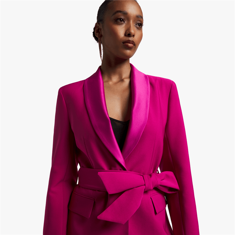 Belted Tuxedo Blazer