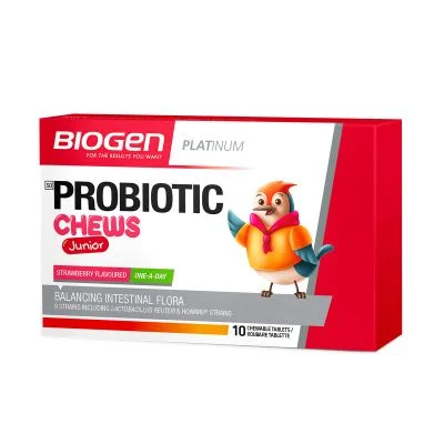 Biogen Probiotics Kids Chews 10's Straw