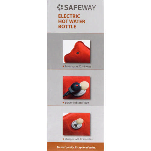Safeway Electrical Hot Water Bottle Red