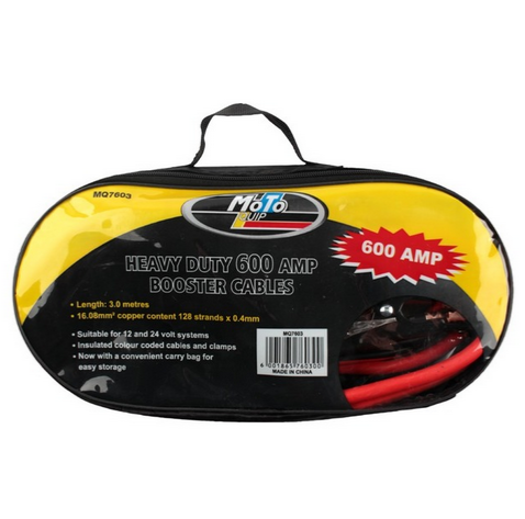 Motoquip Xtra Heavy Duty Car Jump Starter Cable (600amp)