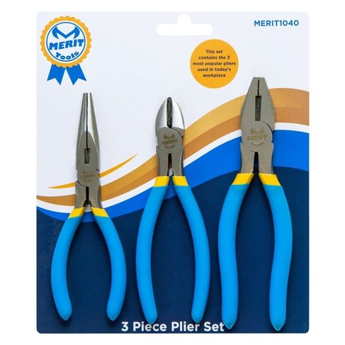 Merit 3 Piece Plier Set