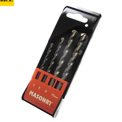 Blacksmith Masonry Drill Bit Set (4,5,6,8mm)
