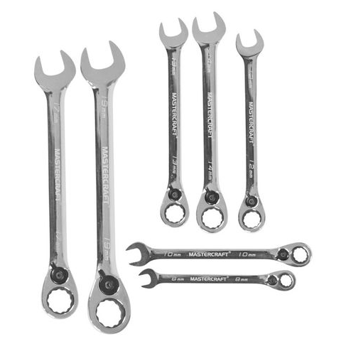 Mastertcraft MFT12034 7 Piece Ratchet Wrench Set