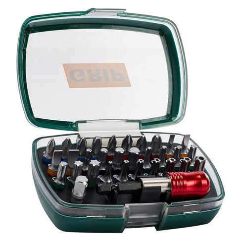 Grip Colour Screwdriver Bit Set (32 Piece)