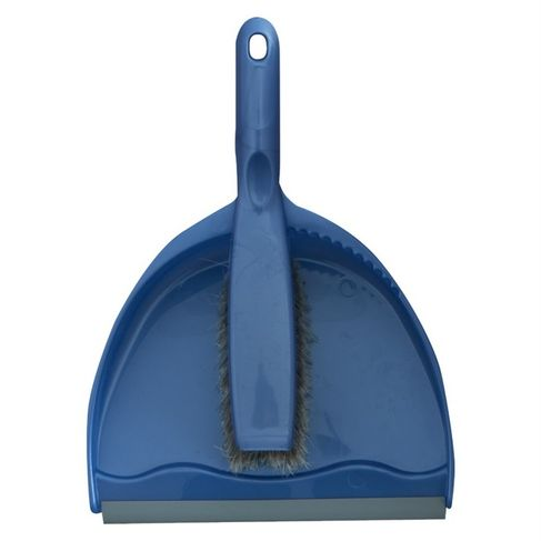 Addis Dustpan and Brush Set - Cornflower Blue