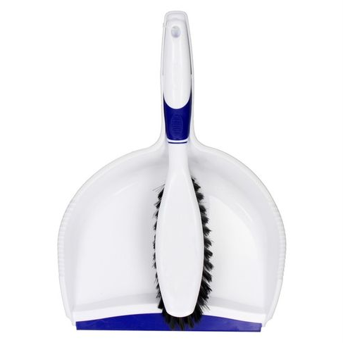Addis Comfi Grip Dustpan and Brush Set - Blue