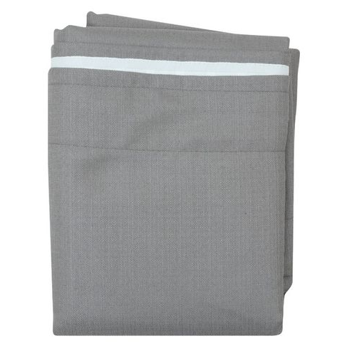 Plain Weave Eyelet Curtain - Gun Metal (2300 x 2230mm)