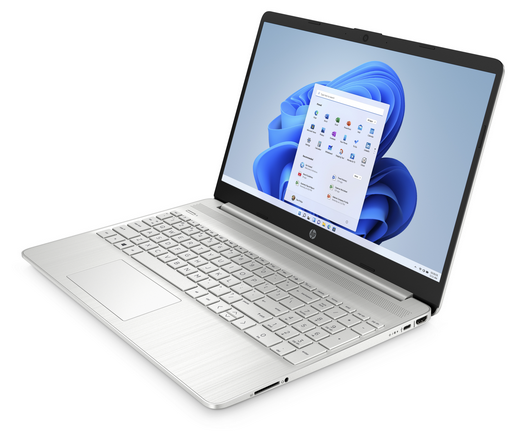 HP 15s Intel® Celeron® N4500 4GB RAM 256GB SSD Storage Silver Laptop