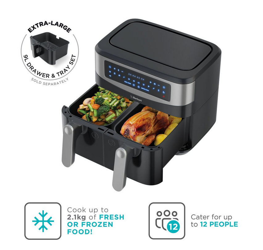 Berkart 9L Digital Dual Air Fryer
