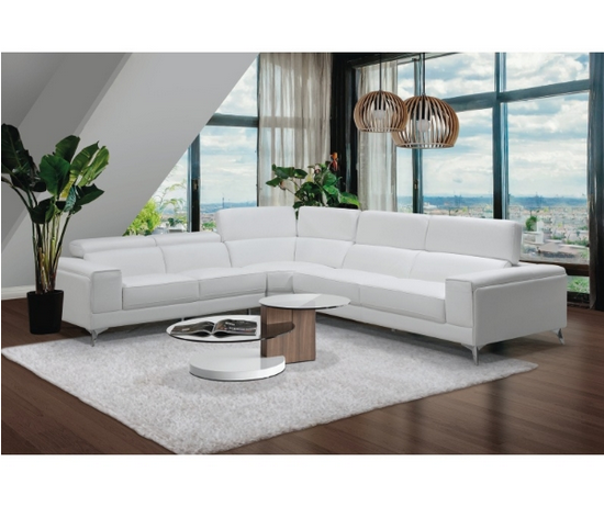 Oakleigh 3Pce Corner Lounge Suite - White