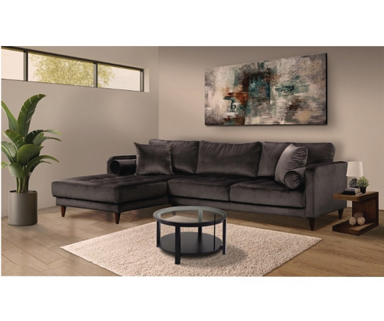 Valerie Chaise Lounge Suite Famous Charcoal