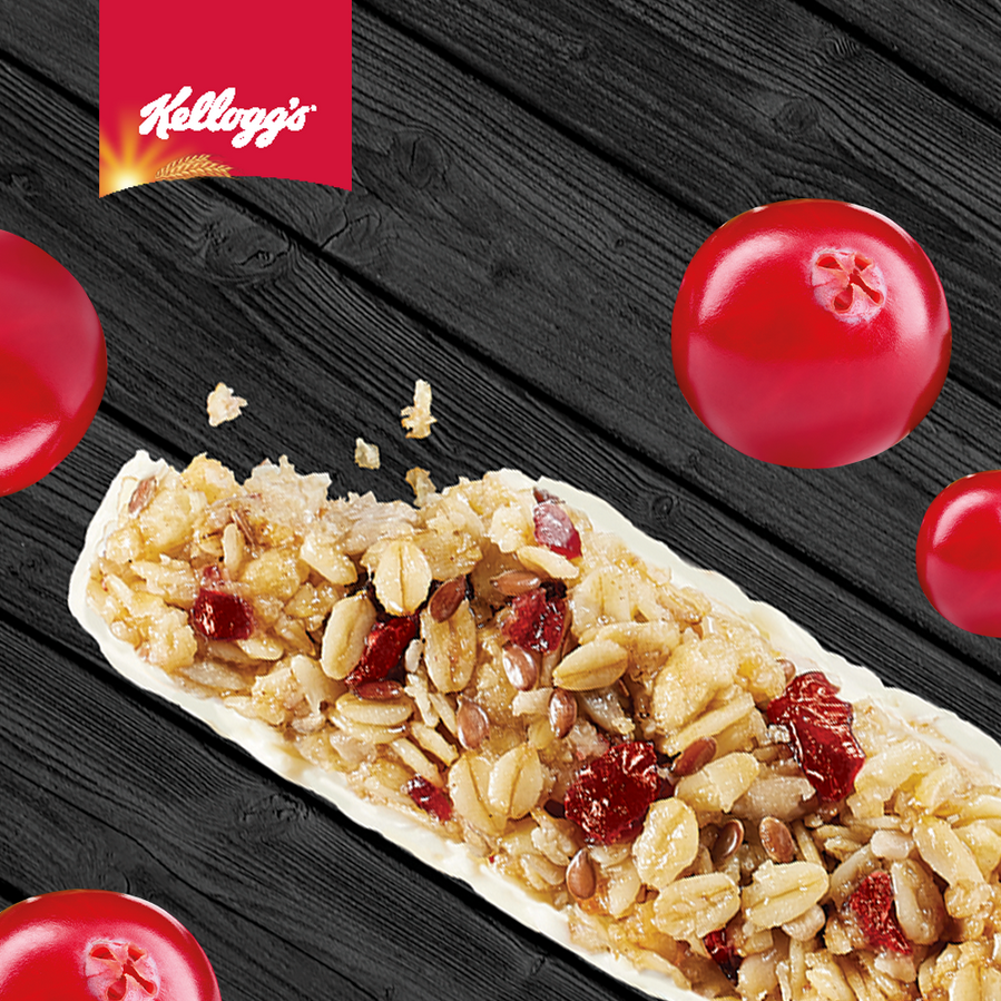 Kellogg's Granola Bar Cranberry & Linseed Multipack 5 x 36g