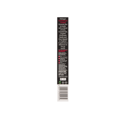 Kellogg's Granola Bar Cranberry & Linseed Multipack 5 x 36g