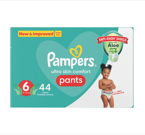 Pampers Pants Size 6 Jumbo Pack 44 Nappies