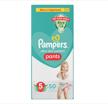 Pampers Pants Size 5 Jumbo Pack 50 Nappies