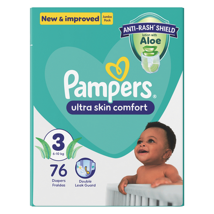 Pampers Baby Dry Size 3 Jumbo Pack 76 Nappies