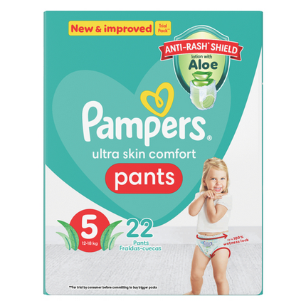 Pampers Pants Size 5 Carry Pack 22 Nappies