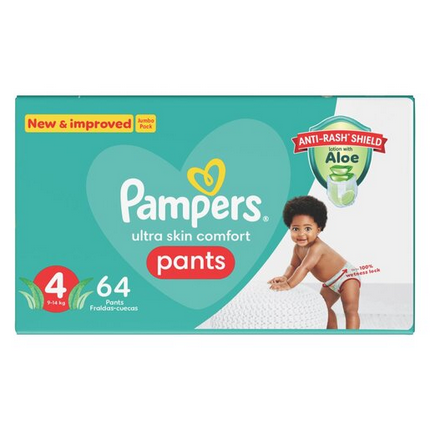 Pampers Pants Size 4 Jumbo Pack 60 Nappies