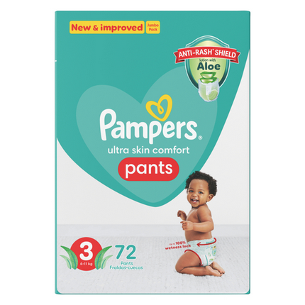 Pampers Pants Size 3 Jumbo Pack 66 Nappies