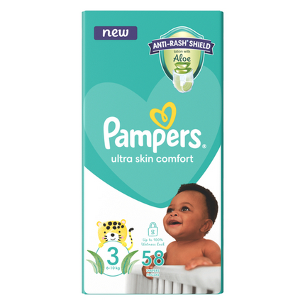 Pampers Baby Dry Size 3 58 Nappies