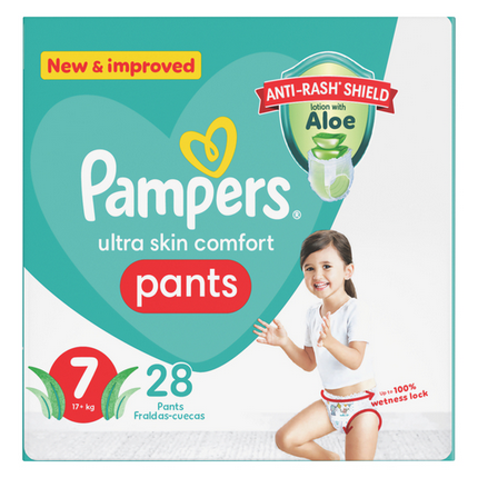 Pampers Active Baby Pants Size 7 Value Pack Pack, 28 Nappies