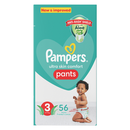 Pampers Pants Size 3, 52 Nappies
