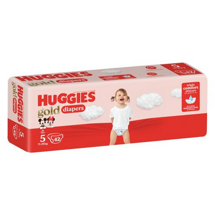 Huggies Gold Size 5 (11 - 25kg) Value Pack 42 Nappies