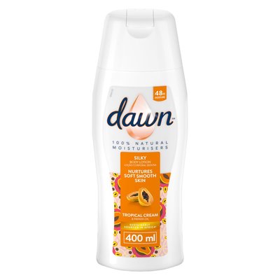 Dawn Tropical Cream & Papaya Oil Silky Body Lotion 400ml