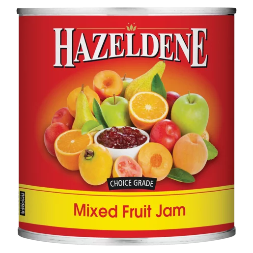 Hazeldene Mixed Fruit Jam Can 900g