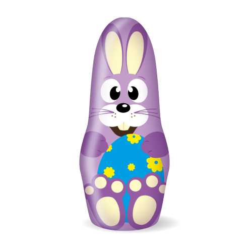 Jacquot Chocolate Foiled Rabbit Assorted Colours 25g