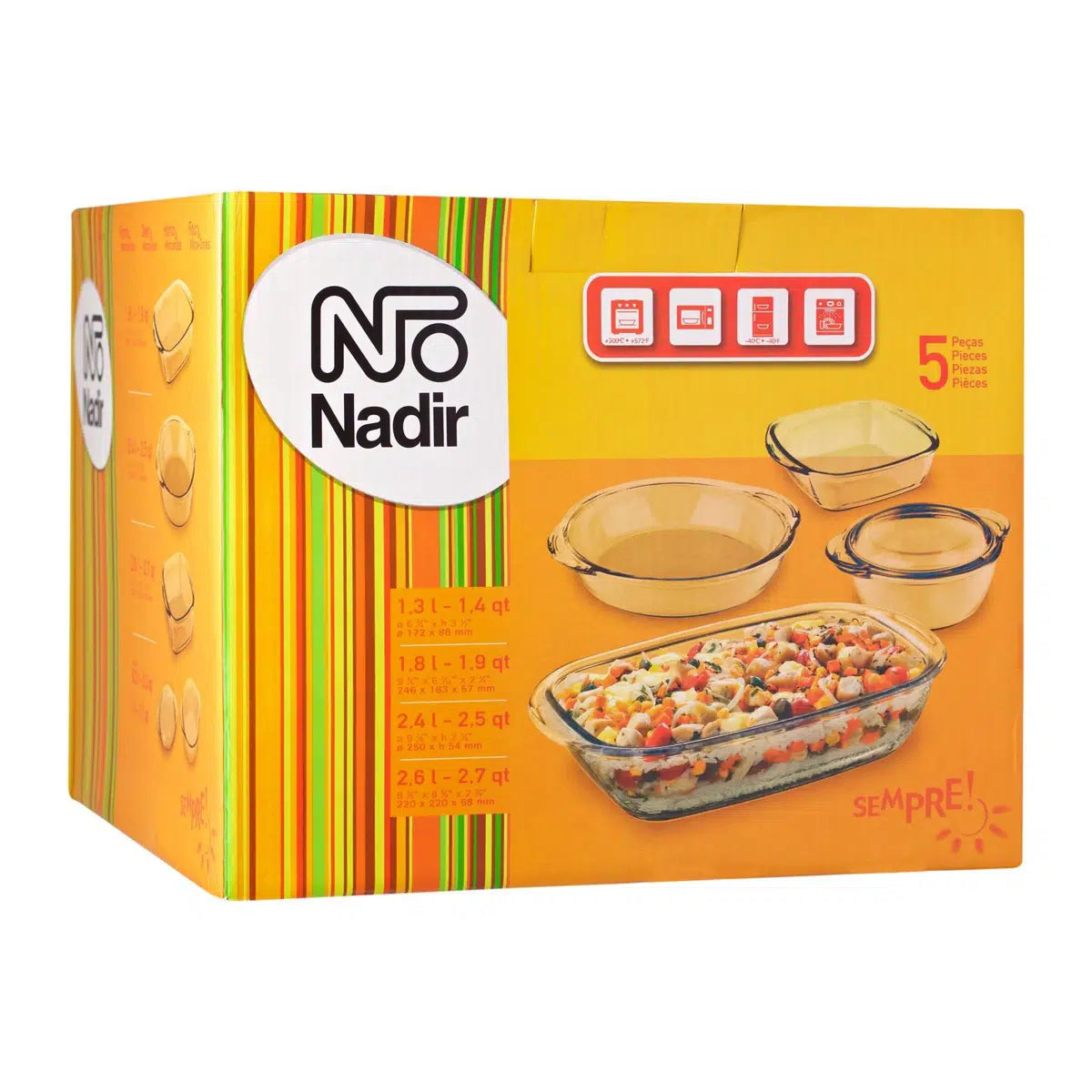 Nadir Oven Dish Set 5pcs