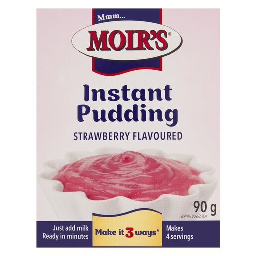 Moir's Strawberry Instant Pudding 90g
