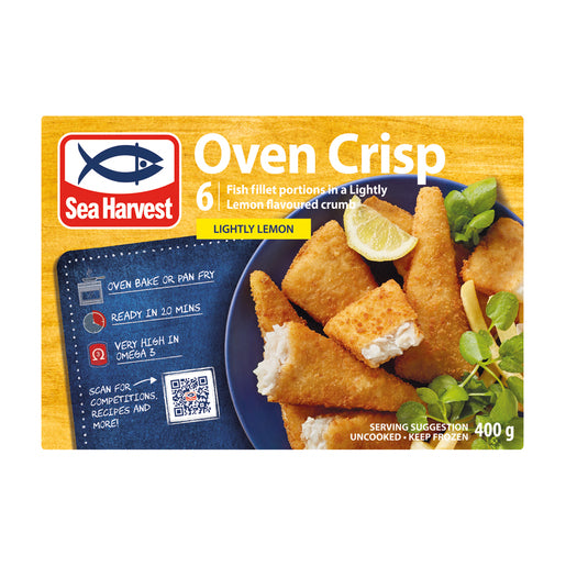 Sea Harvest Oven Crisp Lightly Lemon Fish Fillets 400g