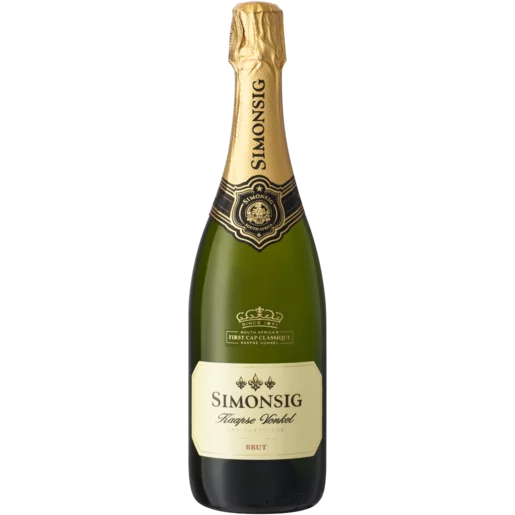 Simonsig Kaapse Vonkel Brut Cap Classique Bottle 750ml