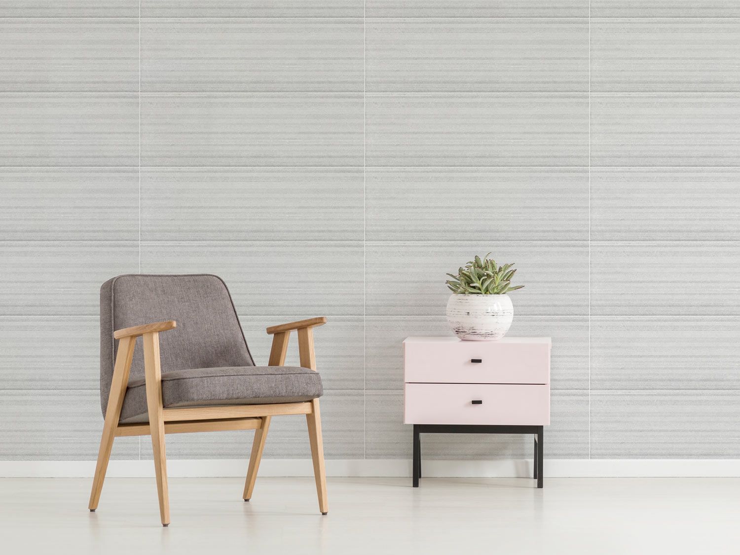 Stone Ridge Grey Matt Ceramic Wall Tile - 800 x 265mm