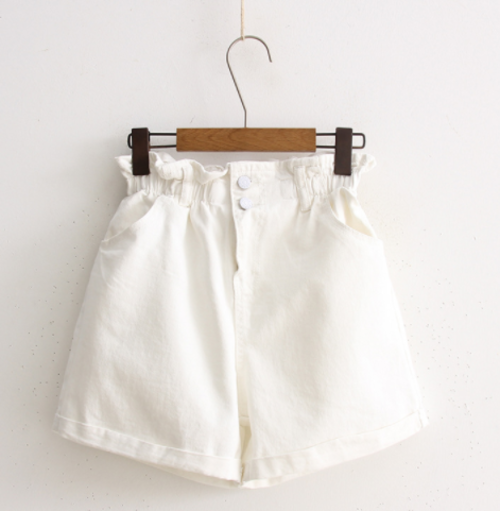 Women New Fashion High waist Elastic  Short