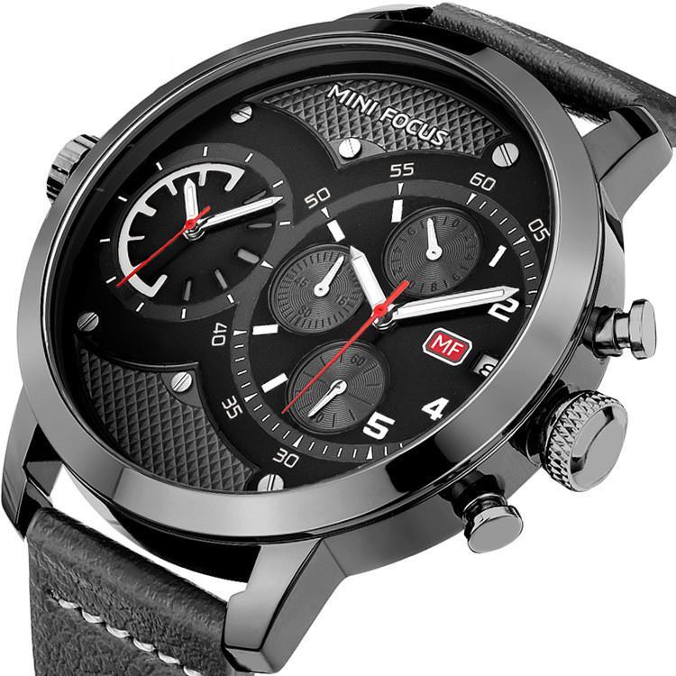 Double Movement Waterproof Men's Quartz Watch