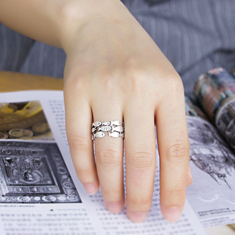Silver Fish Ring