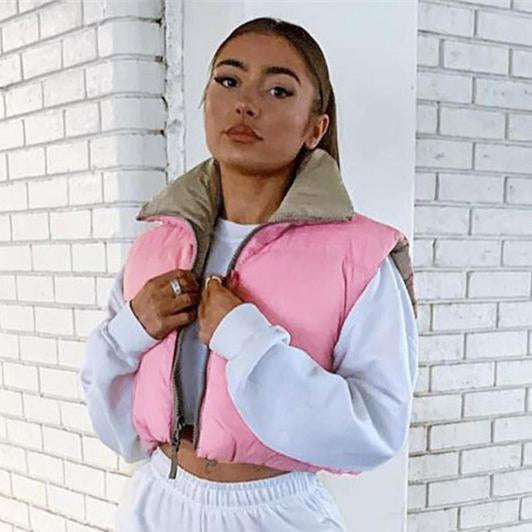 Two-Tone Color Jacket For Women