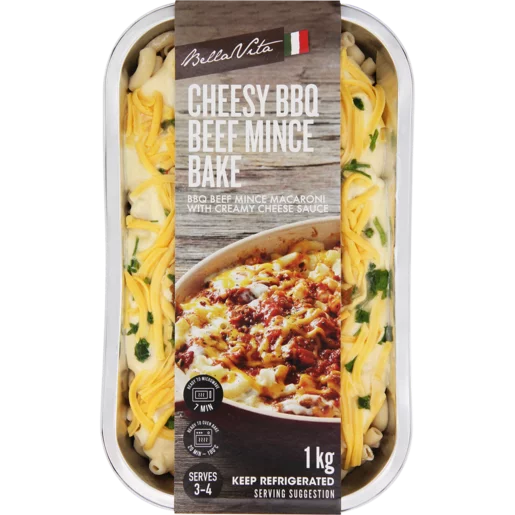 Bella Vita Cheesy BBQ Mince Bake Ready Meal 1kg