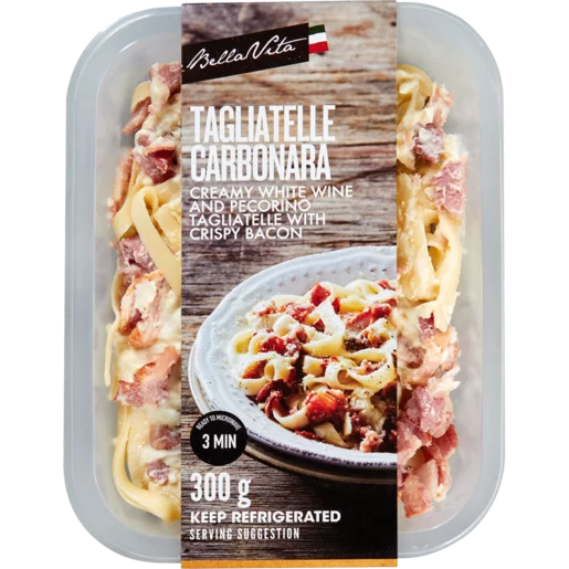 Bella Vita Fresh Tagliatelle Carbonara Ready Meal 300g