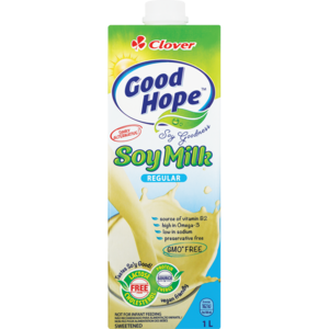 Clover Good Hope UHT Regular Soy Milk Carton 1L
