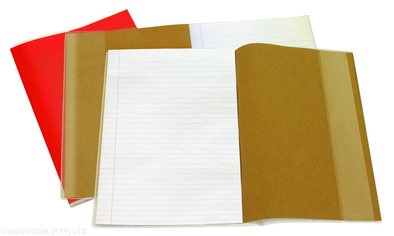 Bantex Opaque Slip-on Book Cover A4 140mic Heavy Duty Clear Pack (Pack of 5 Covers Clear)