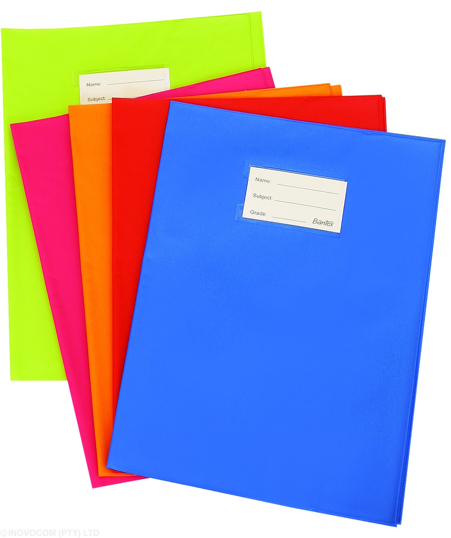 Bantex Slip-on Book Cover A4 130mic Heavy Duty Pack 5 Clear