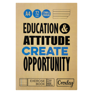 Croxley A4 Exercise Book 72 Page. - myhoodmarket