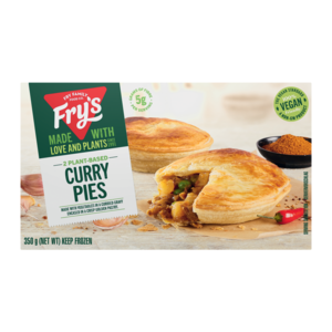 Fry's Frozen Vegetarian Curry Pies 2 Pack
