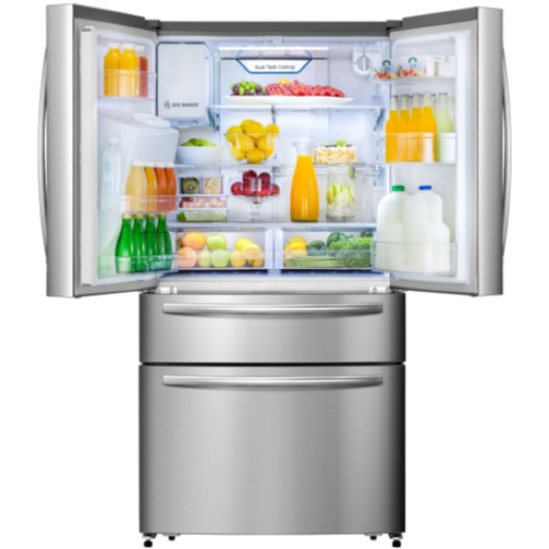 HISENSE 516L FRENCH DOOR STAINLESS STEEL FRIDGE H701FS